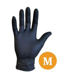 Glove nitrile black 3.5gr (M) 10x100pcs