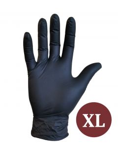 Glove nitrile black 3.5gr (XL) 10x100pcs