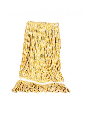 Kentucky mop cotton 450gr, band/looped, yellow/white