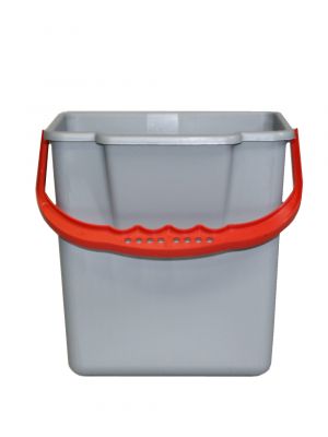 Bucket 6L grey/red