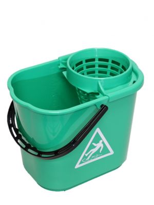 Socket mop bucket 14 L with sieve  green 10pcs