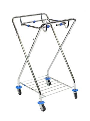 Wast collection trolley chromed 1x120L