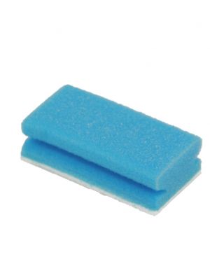 Sponge blue with grip and white abrasive pad 70x135x40mm 30pcs
