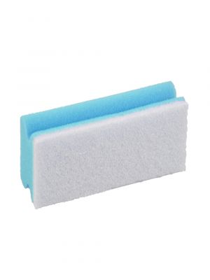 Sponge blue with white scouring pad  70x130x43mm 11x10pcs