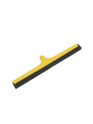 Floor squeegee yellow glassfiber reinforced body 60cm, black double foam blades