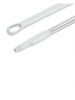 Hygienic aluminium handle150cm with ergonomic white sleeve (10pcs)