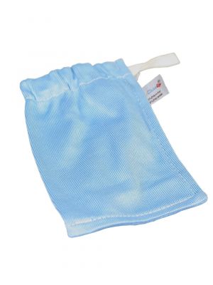 Blue microfiber glass cleaning mitts 10pcs