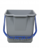 Bucket 18L grey with blue handle