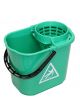 Socket mop bucket 14 L with sieve  green 10pcs