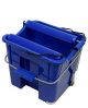 Bucket 14 L with roller wringer blue