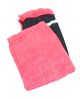 Red microfiber cleaning mitts with lining 10pcs