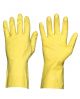 Huishoudhandschoen met katoenvoering VLX (S) 12x12 paar geel